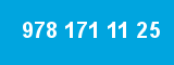 978 171 11 25 978 171 11 25